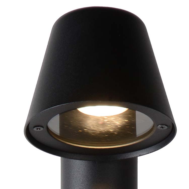 Lucide DINGO-LED - Borne extérieur Extérieur - Ø 11,5 cm - LED Dim. - GU10 - 1x4,5W 3000K - IP44 - Anthracite