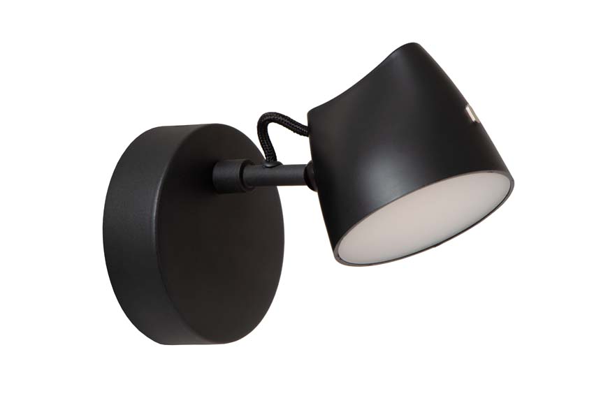 Lucide MILNE - Applique murale - LED Dim. - 1x8W 2700K - Noir