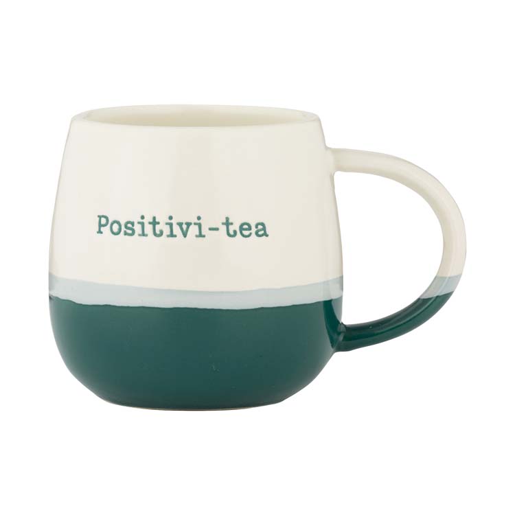 Mok Positivi Tea aardewerk groen 340 ml