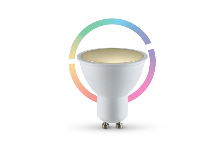 Lampe LED Smart Multicolour/Blanc GU10 4.5W 380LM WIFI