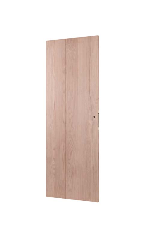 Bloc-porte fini Belves chêne planches alvéolaire 93x201.5cm + ébrasement 40cm