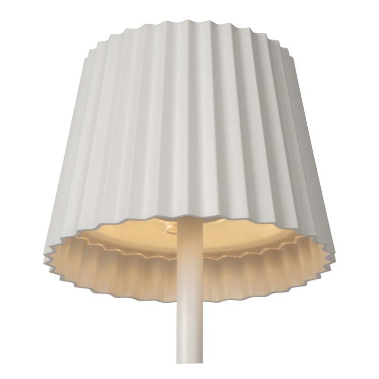 JUSTINE - Lampe de table Extérieur - LED Dim. - 1x2W 2700K - IP54 - 3 StepDim - Blanc