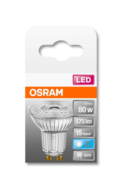 LED lamp star PAR16 GU10 6.5W koud wit