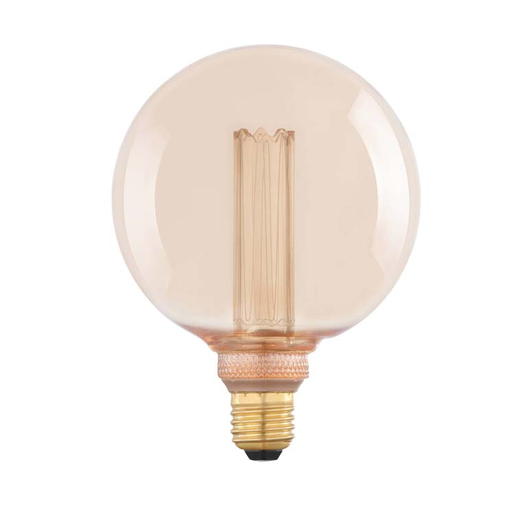 Lampe LED ambre vintage G125 E27 4W 170LM