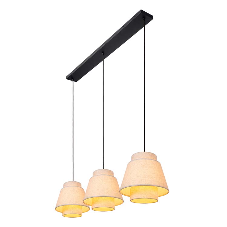 Lucide TRIBUTE - Hanglamp - 3xE27 - Beige