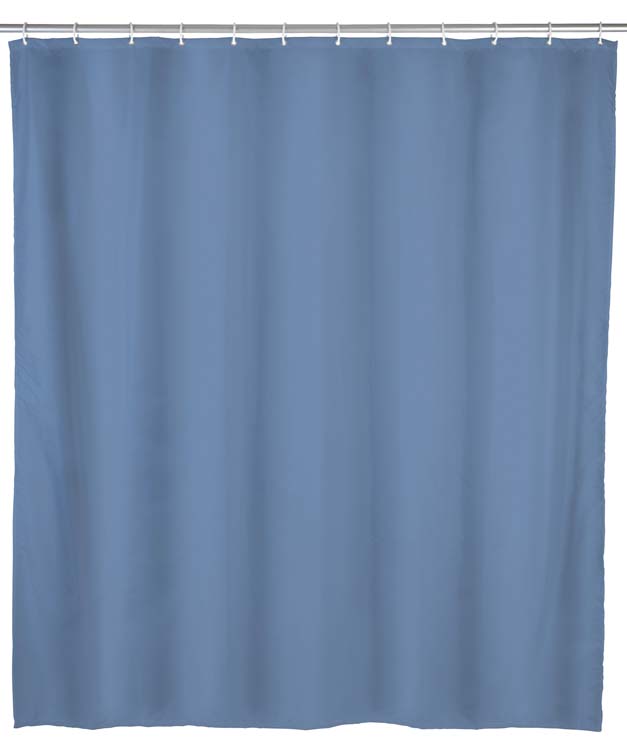 Rideau de douche Wenko bleu 180 x 200 cm