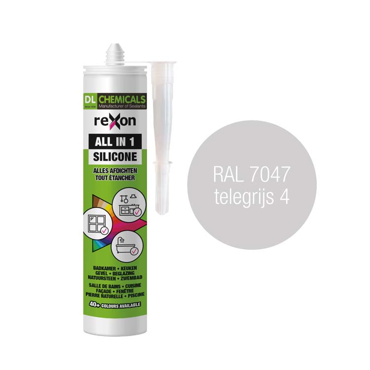 All-in 1 silicone 290ml RAL7047 telegrijs 4