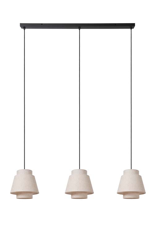 Lucide TRIBUTE - Hanglamp - 3xE27 - Beige