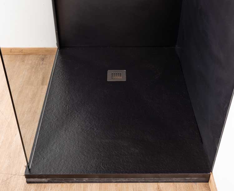 Douche-achterwand Minimalism 120x250cm zwart