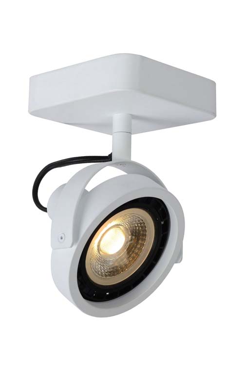 Lucide TALA LED - Spot plafond - GU10 - 1x12W 2200K/3000K - Blanc