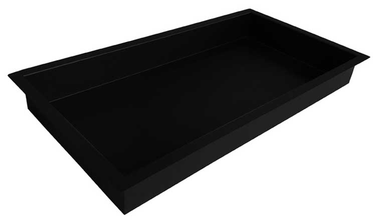 Inbouwnis 30x60x7cm mat zwart