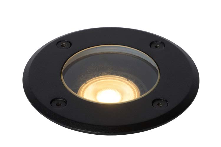 Lucide BILTIN - Spot de sol Extérieur - Ø 10,8 cm - 1xGU10 - IP67 - Noir