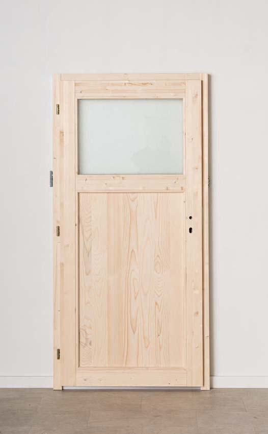 Porte extérieure en bois Sorin L 980 x H 1980 mm D