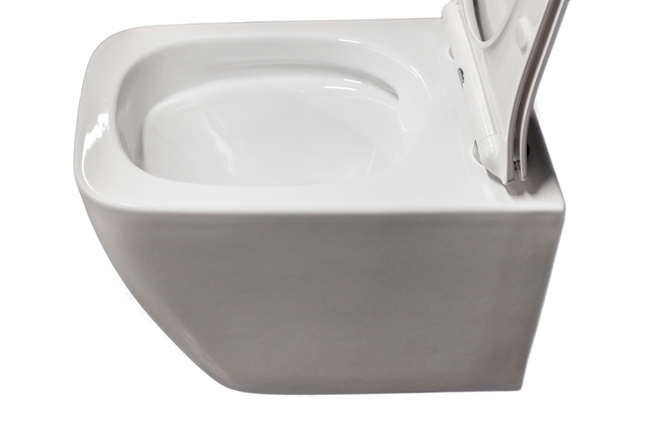 Toilette suspendue compacte Gert blanc rimless