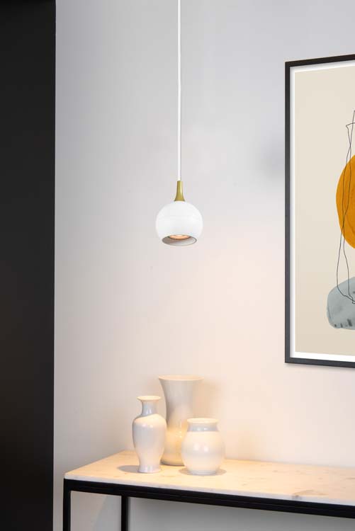 Hanglamp Wit Ø9 1xGU10 5W Metaal