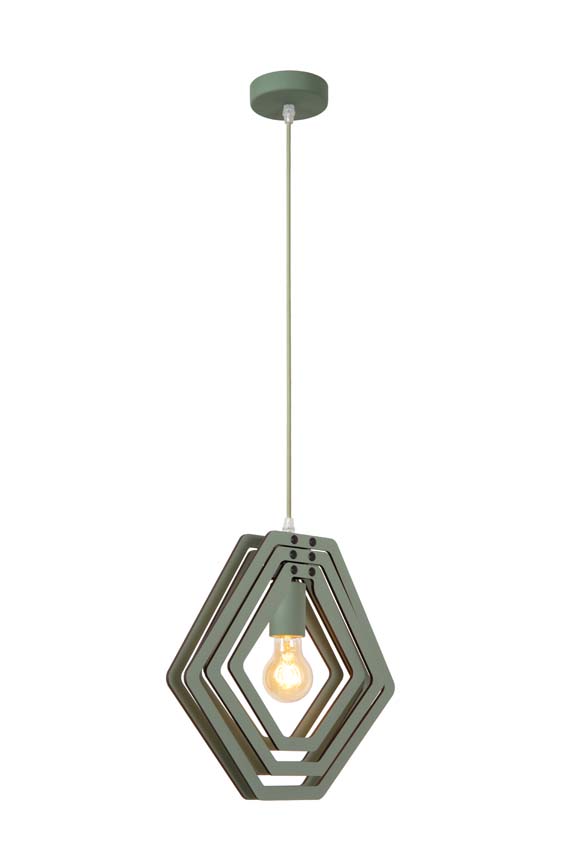 Lucide MAURO - Hanglamp Kinderkamer - 1xE27 - Groen