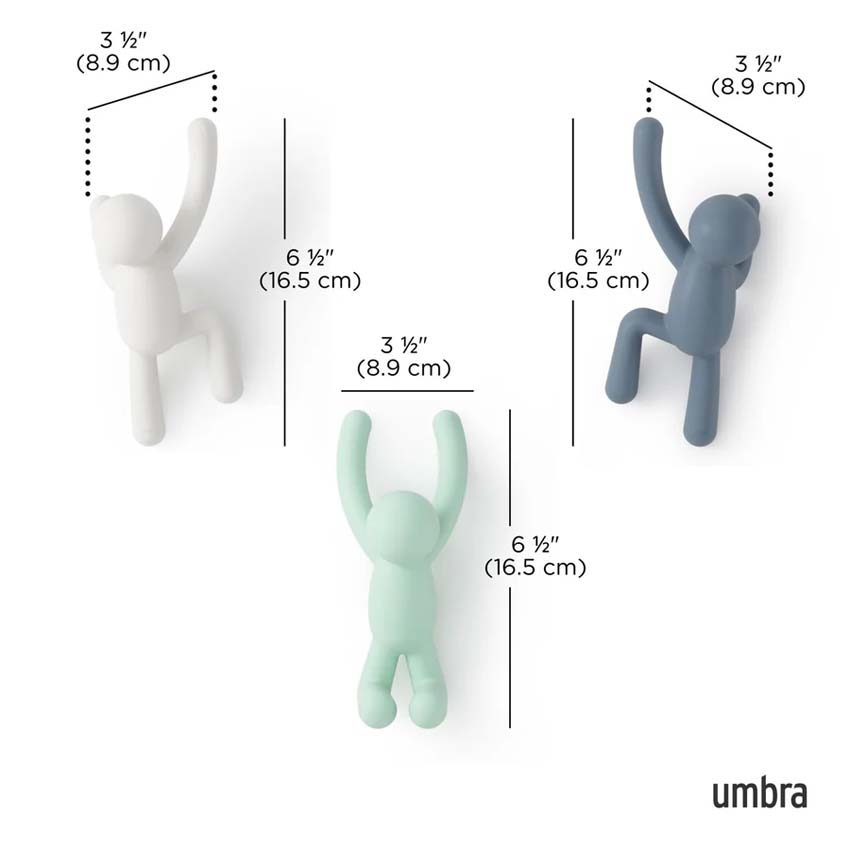 Patère individuelle Umbra Buddy multicolore