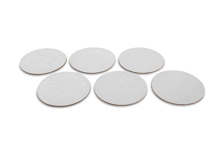 Coasters set de 6 pièces aspect cuivre argent