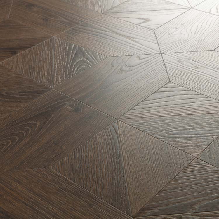 Sol stratifié Quick-step Impressive patterns 8mm - Chêne royal brun foncé