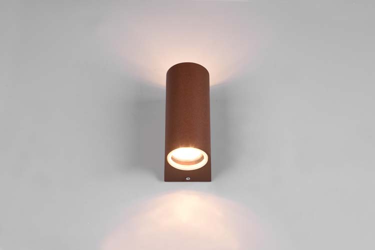 Wandlamp buiten Rond Roest Up-down 2xGU10