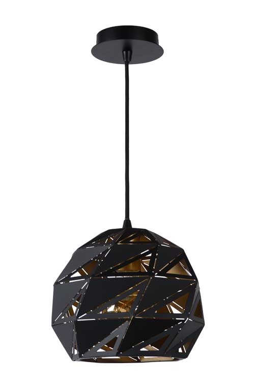 Lucide MALUNGA - Hanglamp - Ø 25 cm - E27 - Zwart