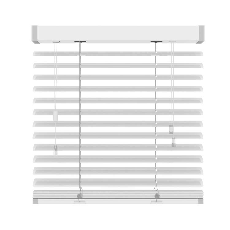 Store à lamelles horizontales aluminium 50mm blanc mat 957 600x1800mm