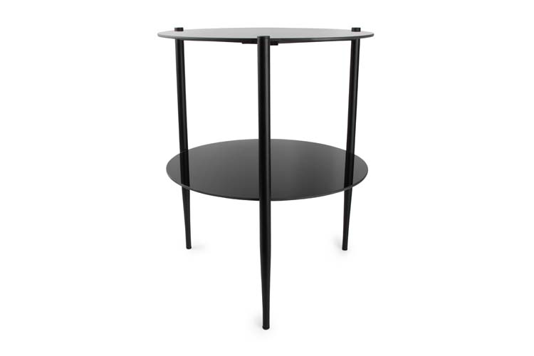 Table d'assise 40 cm hauteur 50 cm noire Patio