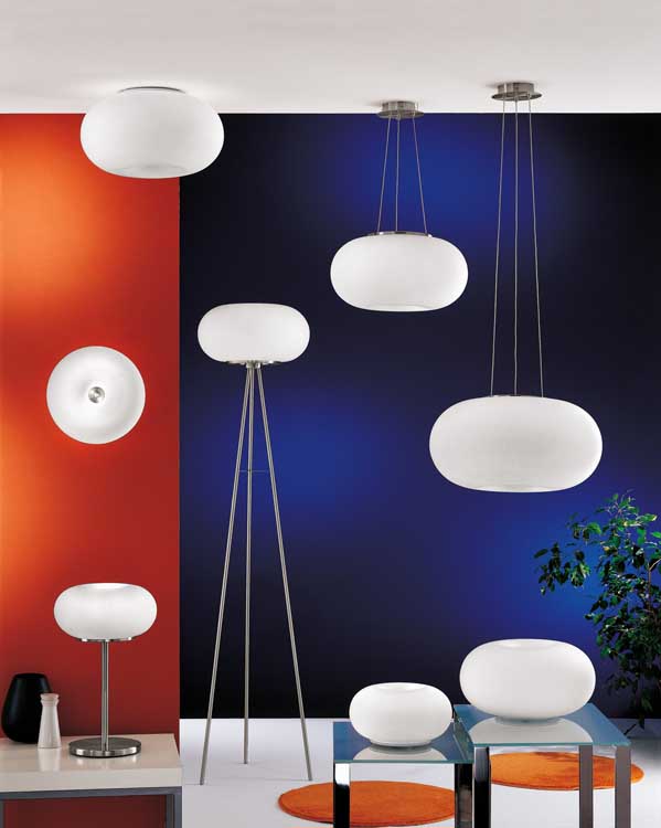 Eglo OPTICA - Lampe de table -E27 -2X60W - Blanc
