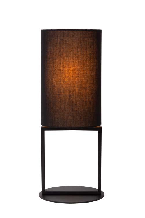 Lucide HERMAN - Lampe de table - Ø 20 cm - 1xE27 - Noir