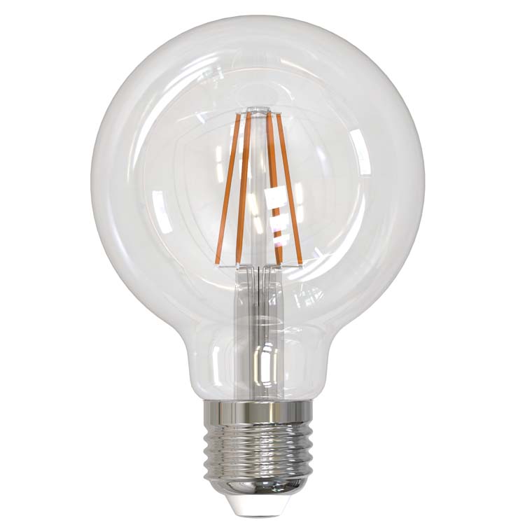 Lamp led filament bol klaar 470 lumen 4W 4000K set 3 stuks