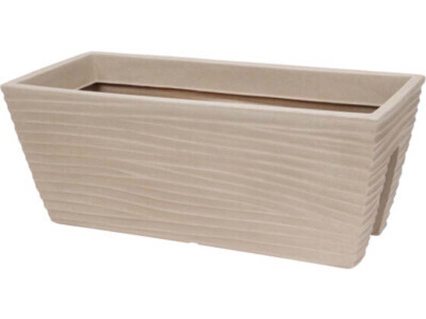 Bloempot balkon sylt beige 59x26x24cm