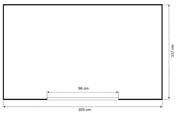 Tuinhuis metaal donkergrijs Semois S 213x127x195cm