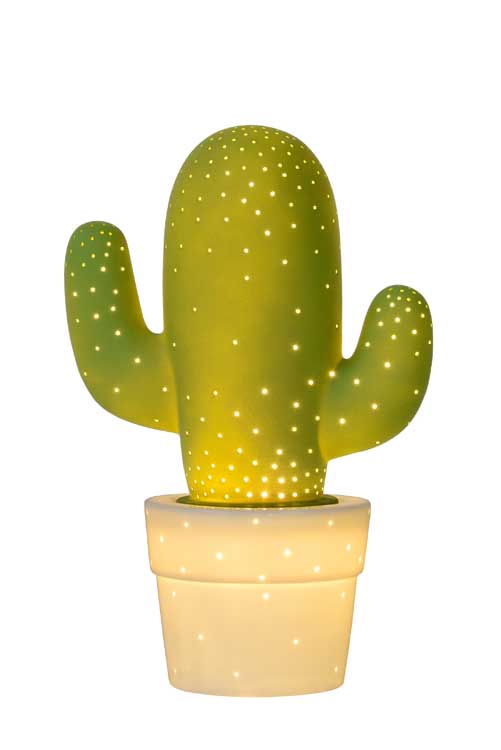 Lucide CACTUS - Lampe de table - Ø 20 cm - E14 - Vert