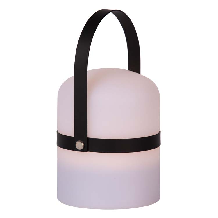 Lampe de table Extérieur - Ø 10 cm - LED Dim. - 1x0,3W 3200K - IP44 - 3 StepDim - Blanc Noir
