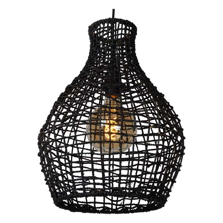 Lucide ALBAN - Hanglamp - Ø 35 cm - 1xE27 - Zwart