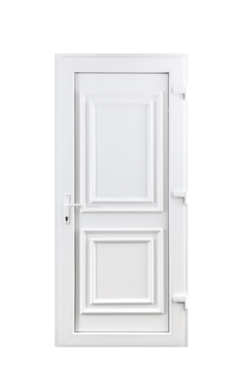 Porte extérieure pvc blanche/blanche classica D SUR MESURE