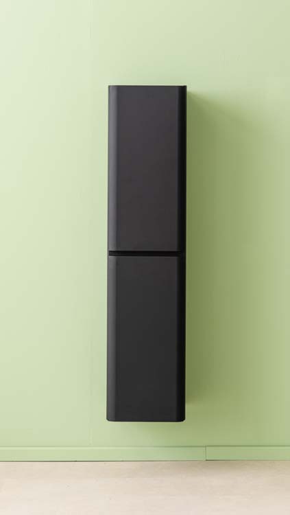 Armoire colonne Ames noir mat 400 x 350 x 1700 mm