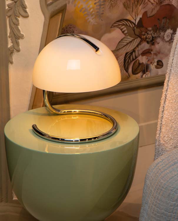 Lucide CATO - Lampe de table - Ø 23,5 cm - 1xE27 - Blanc