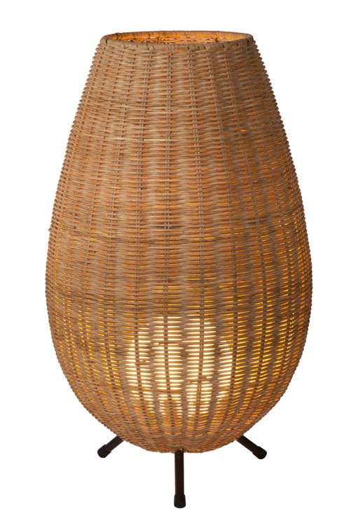 Tafellamp - Ø 30 cm - 1xG9 - Licht hout