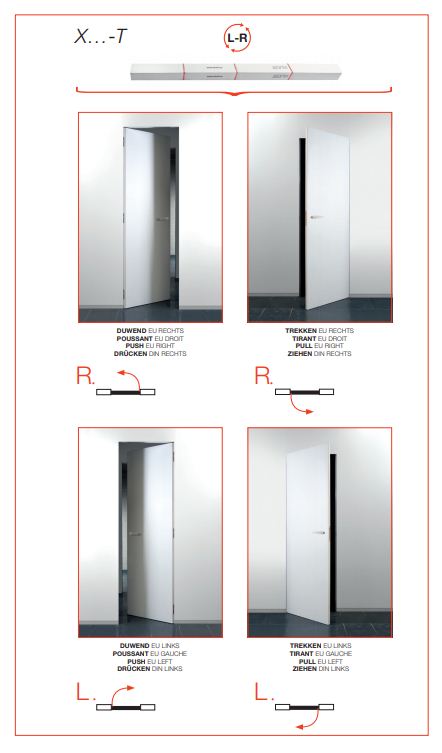Binnendeur Xinnix X40 Kit + deurblad 71x201.5cm