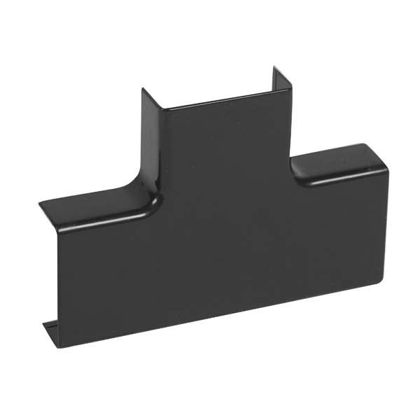 Cache-câble dérivation en T DLP noir 20 x 12,5 mm
