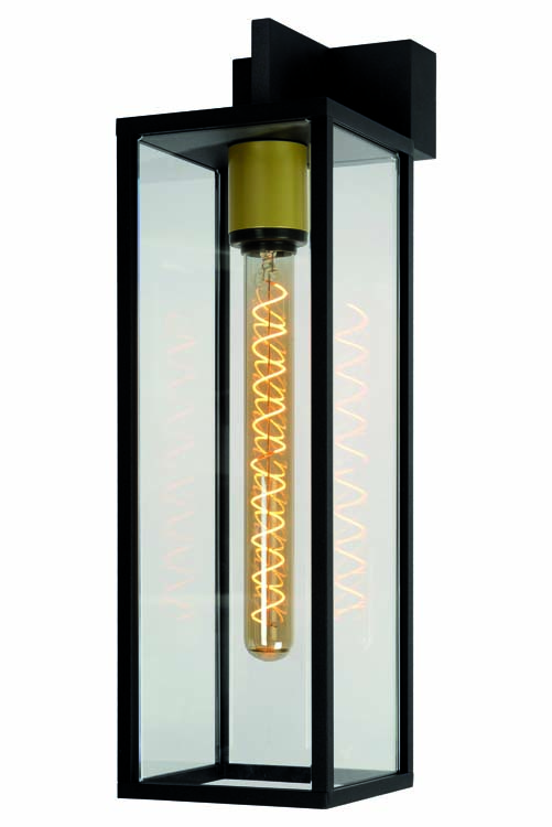 LAURENS - Wandlamp Buiten - 1xE27 - IP54 - Zwart