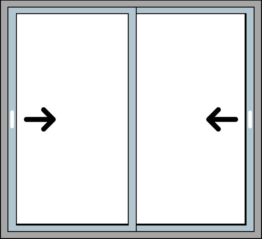 Fenêtre coulissant double PVC blanc L2750 x H2100mm