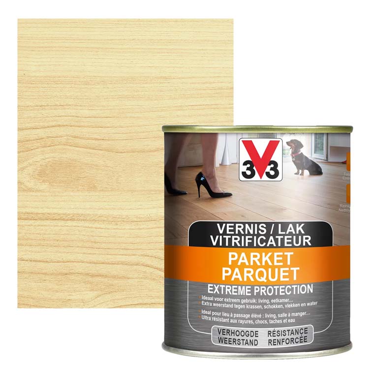 V33 vernis lak Parket Extreme Protection transparant zijdeglans 0,75L