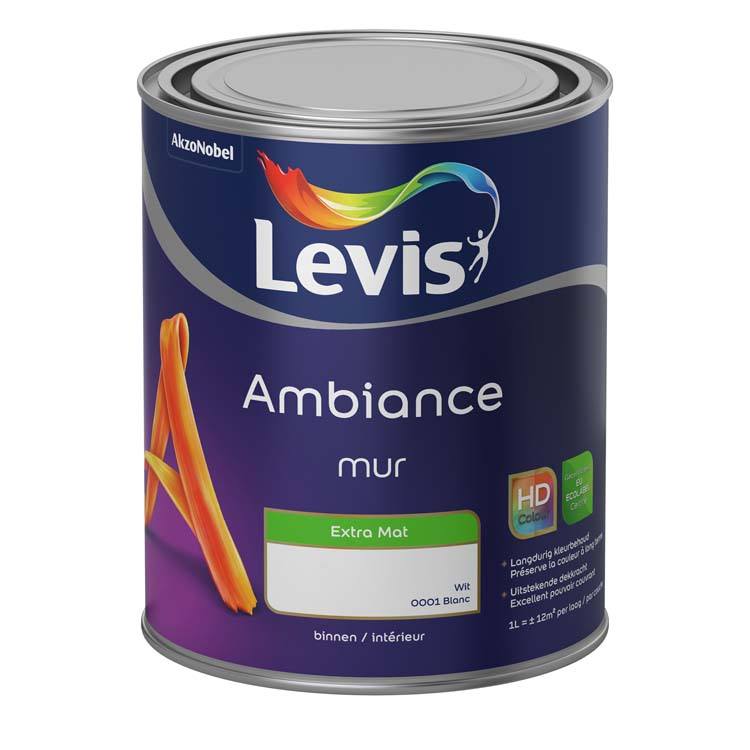 Levis Ambiance muurverf extra mat 1l wit