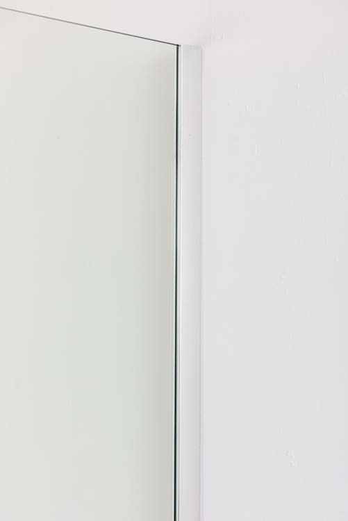 Douche de plain-pied Anais 87x200 cm verre transparant - chrome