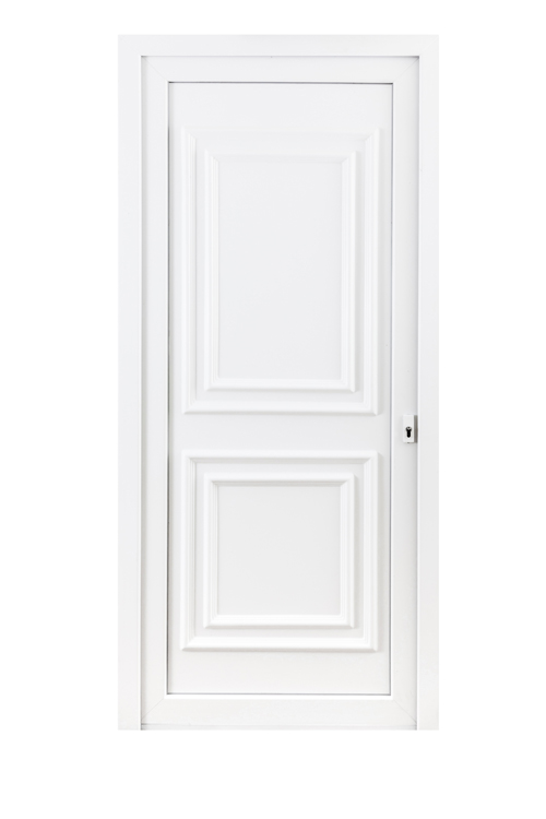 Porte extérieure pvc blanche/blanche classica D SUR MESURE