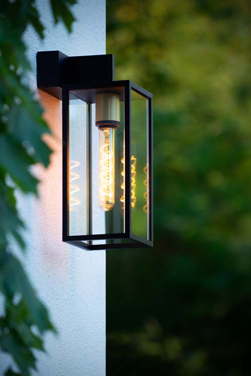 LAURENS - Wandlamp Buiten - E27 - IP54 - Zwart