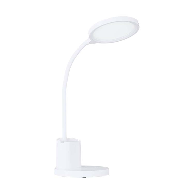 Lampe de bureau - LED - 300 lumen - dimmable - support portable - blan