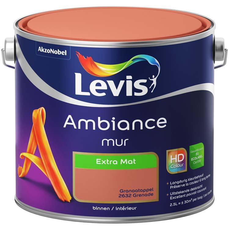 Levis peinture Ambiance Mur Extra Mat 2,5l grenade